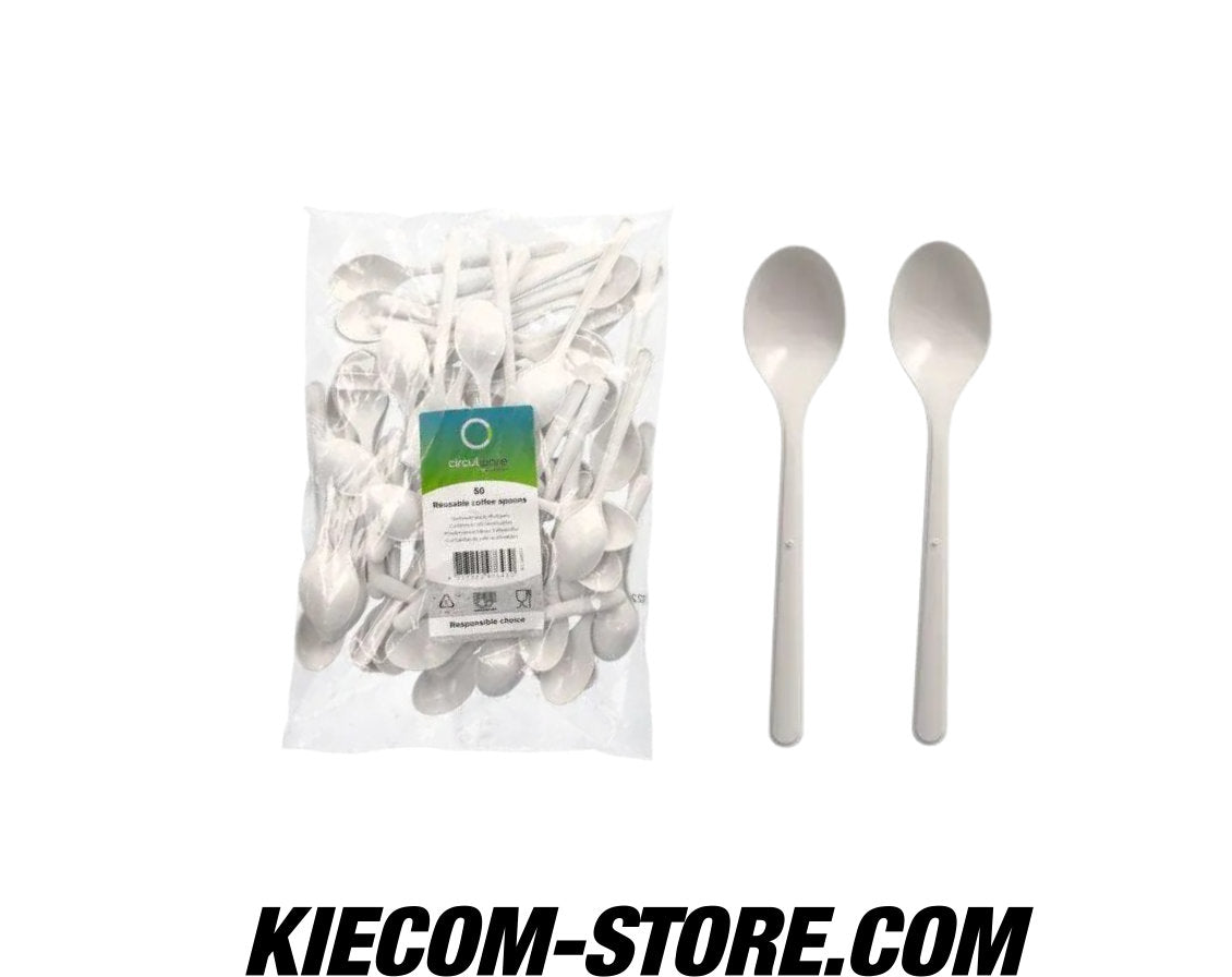 Kaffeelöffel (Mehrweg), PP, 13 cm, weiss, extra stabil