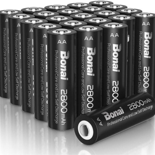 Akku-Batterien AA- 2800mAh wiederaufladbar von Bonai 24 Stück