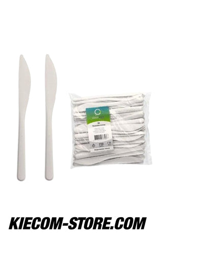 Messer (Mehrweg), PP, 18,5 cm, weiss, extra stabil ( 50 Stück) Circulware by Haval