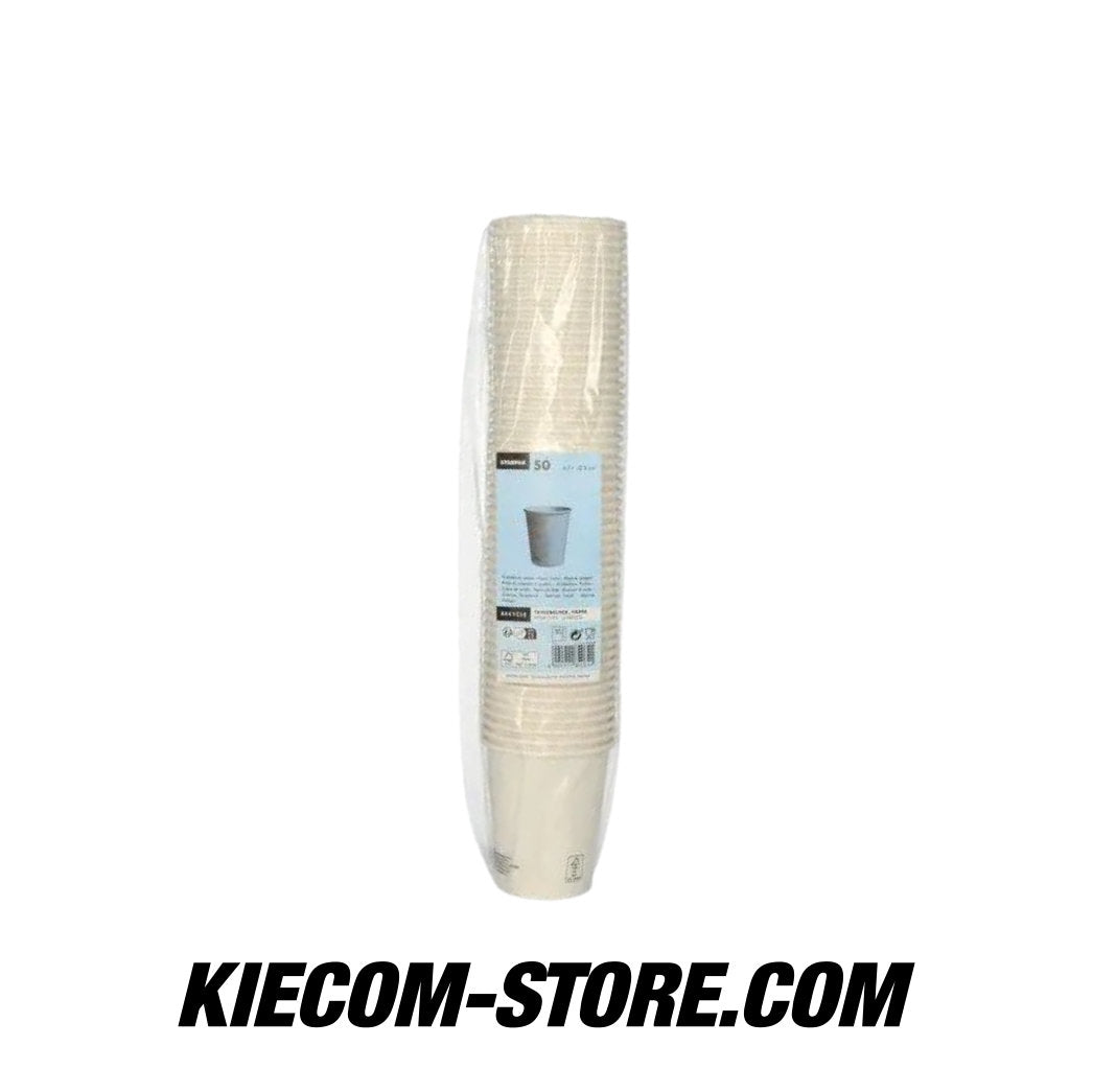 Pappbecher für Heißgetränke, 0,2 l weiss von Starpak 50 Stück