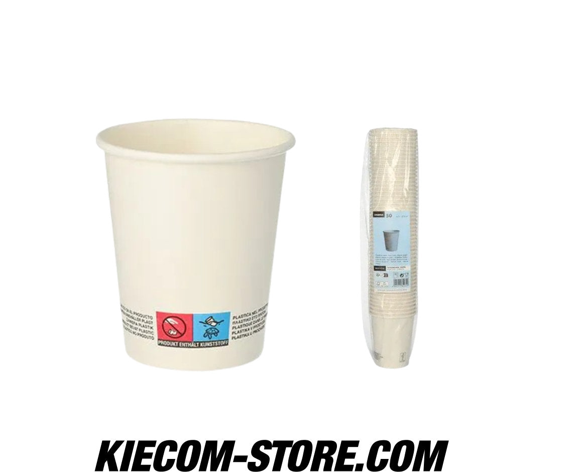 Pappbecher für Heißgetränke, 0,2 l weiss von Starpak 50 Stück