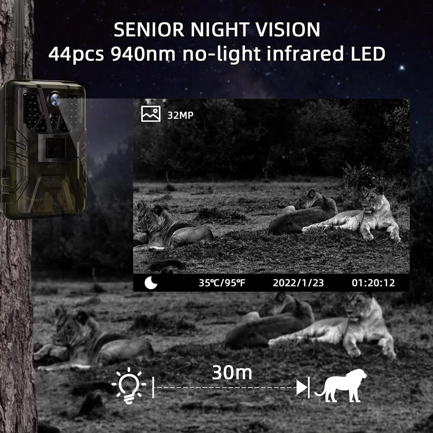 Wildkamera Überwachungskamera HC-900 Pro von Suntekcam